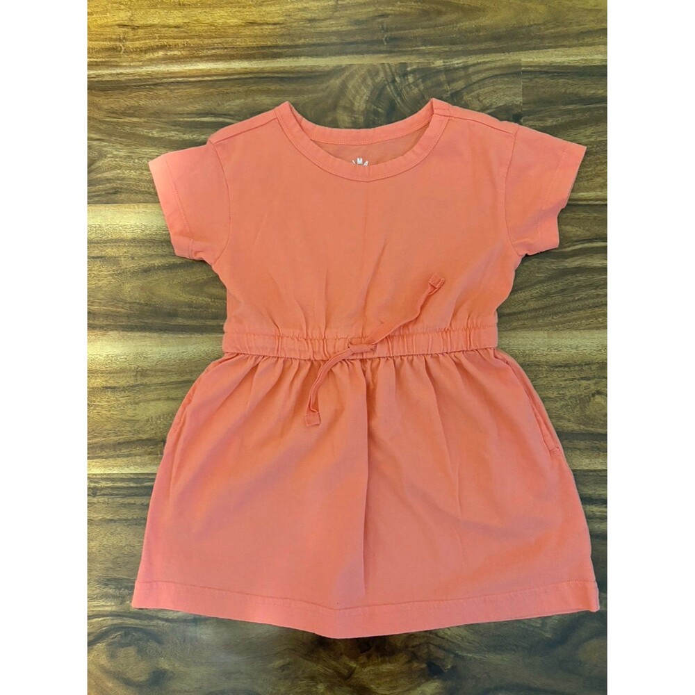 PRIMARY 100% Cotton Dress in Watermelon, size 3T. EUC